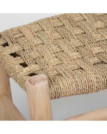 Grand banc marocain tressé en corde