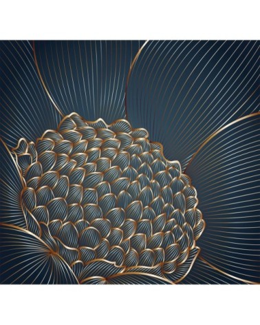 Papier peint panoramique en papier bleu nuit 288x270