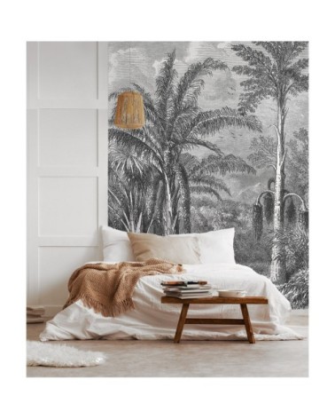 Papier peint panoramique en papier gris 192x275