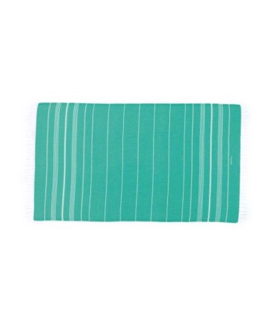 Fouta en coton peigné Turquoise 50 x 100 cm