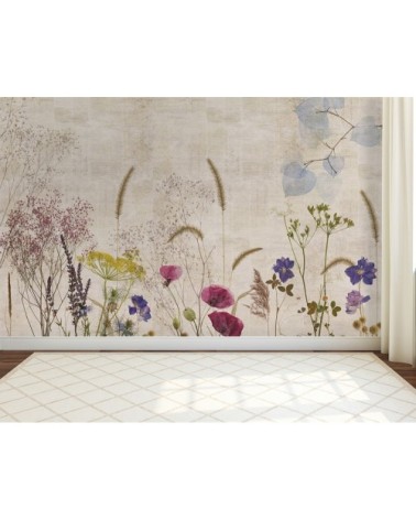 Papier peint panoramique en papier beige 384x270