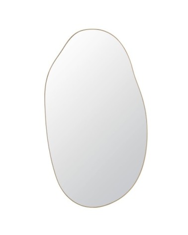Grand miroir organique en bois de chêne, 105x180 cm