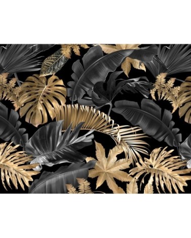 Papier peint panoramique en papier noir 384x300