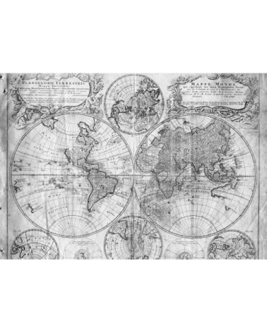 Papier peint panoramique en papier noir mat 432x300