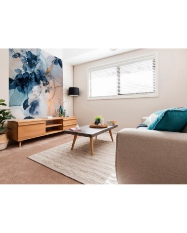 Papier peint panoramique en papier bleu marine 192x270