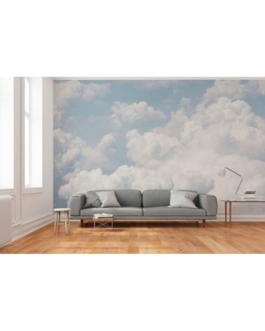 Papier peint panoramique en papier bleu ciel 432x280