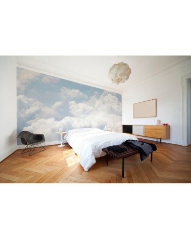 Papier peint panoramique en papier bleu ciel 432x280