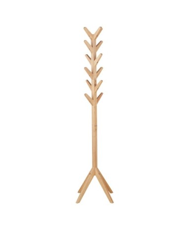 Porte-manteau en bois d'hévéa