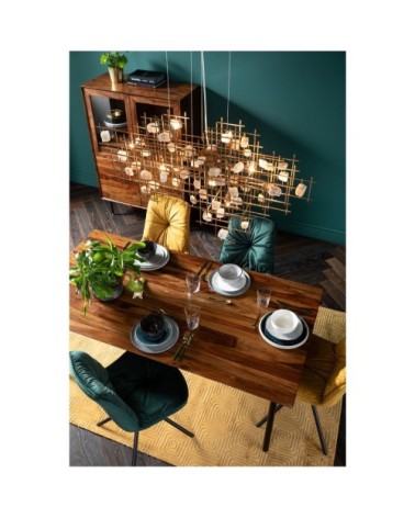 Suspension en acier et pierres