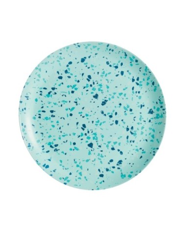 Assiette plate turquoise D25cm