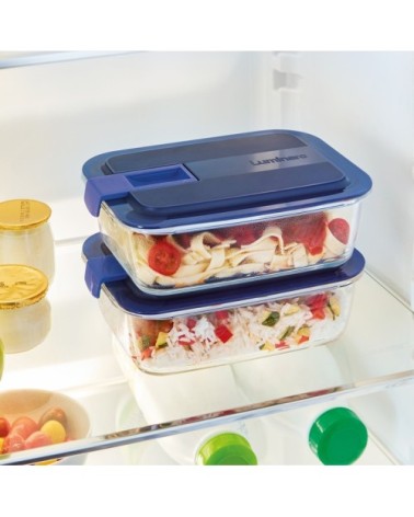 Boîte rectangulaire bleue 122cl