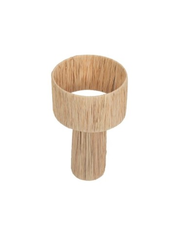 Lampe à poser en raphia