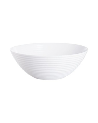 Saladier blanc en verre D27cm