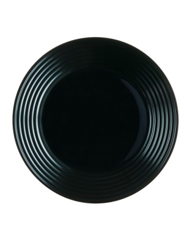 Grande assiette plate noire D27cm