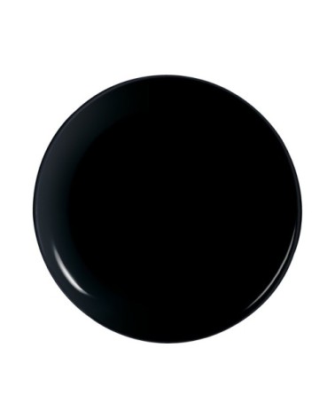 Assiette à pizza noire D32cm
