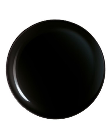 Assiette plate noire D27cm
