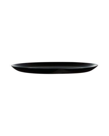 Assiette plate noire D27cm