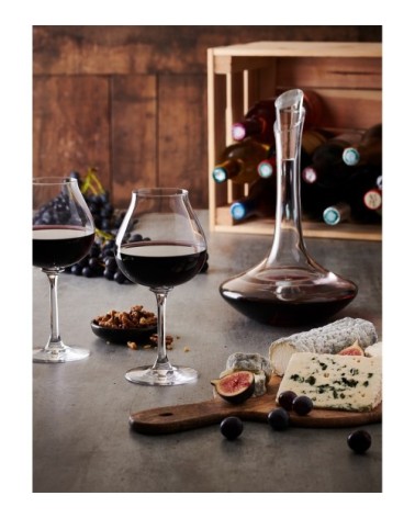 Carafe à vins rouges mûrs et vins blancs 75cl