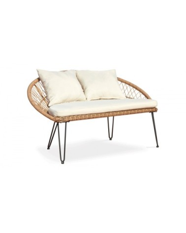 Salon détente en résine tressée 4 places