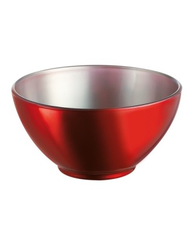 Bol rouge en verre 50cl