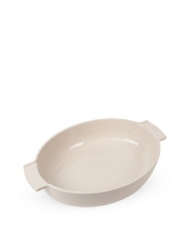 Plat four céramique ovale écru 40cm