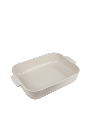 Plat four céramique rectangle écru 40cm