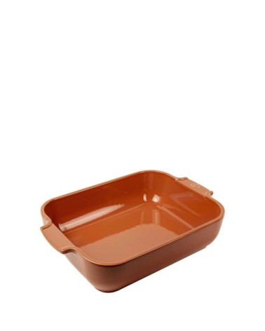 Plat four céramique rectangle terracotta 32cm