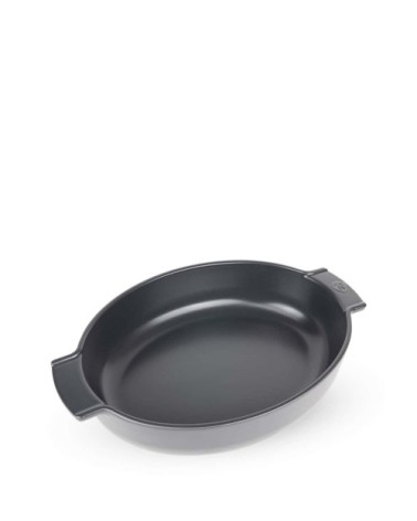 Plat four céramique ovale ardoise 40cm