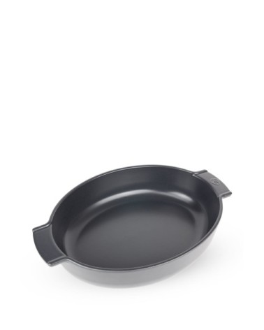 Plat four céramique ovale ardoise 40cm