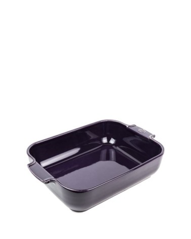 Plat four céramique rectangle aubergine 32cm