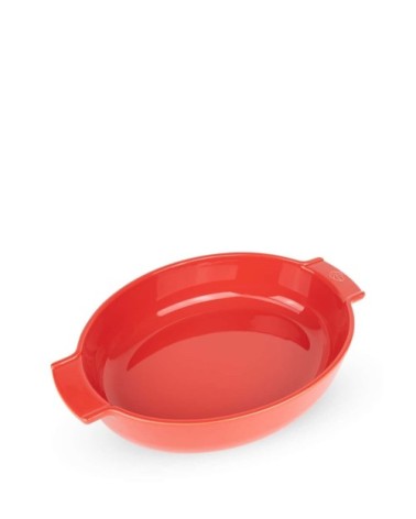 Plat four céramique ovale rouge 40cm