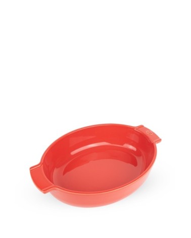 Plat four céramique ovale rouge 31cm