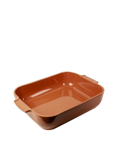 Plat four céramique rectangle terracotta 40cm
