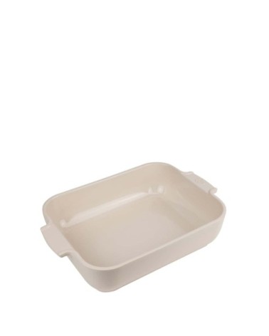 Plat four céramique rectangle écru 32cm