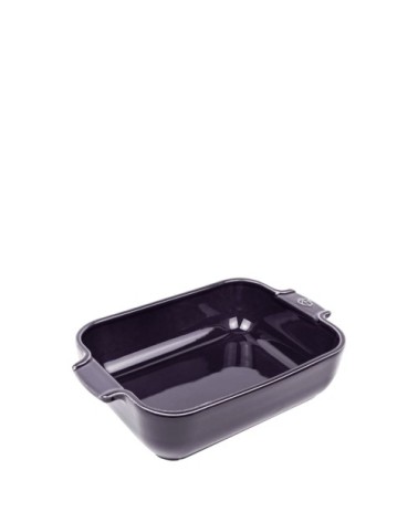 Plat four céramique rectangle aubergine 25cm