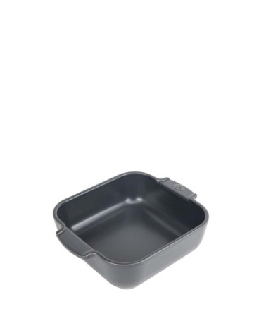 Plat à four carré en céramique ardoise 21x21cm