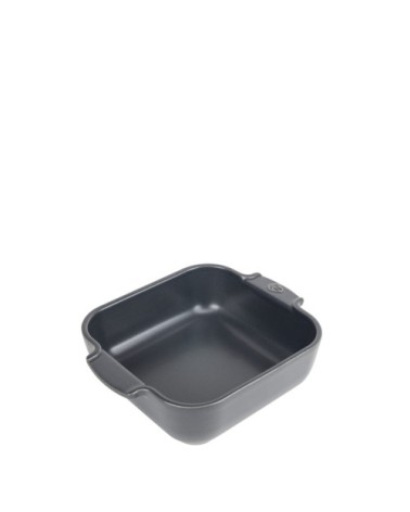 Plat à four carré en céramique ardoise 21x21cm