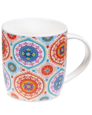 Mug mandala en porcelaine avec infuseur
