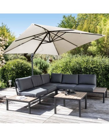 Toile pour parasol déporté 3x3m écru