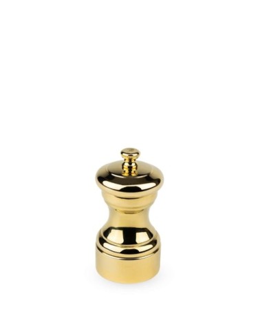 Moulin à poivre manuel en métal doré H10cm