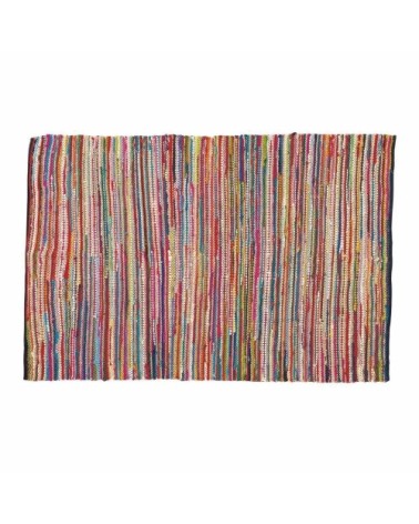 Tapis en coton recyclé et jute multicolores 160x230