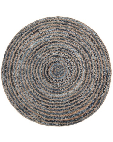 Tapis en tissu gris 120x120cm