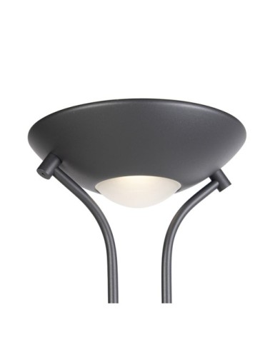 Lampadaire en acier noir