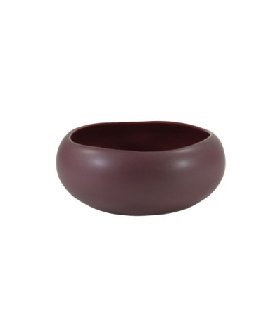 Coupelle en grès de table prune 12 cm - Lot de 6