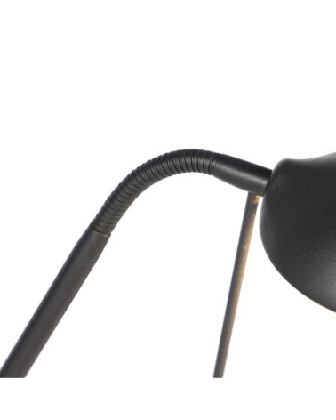 Lampadaire en acier noir