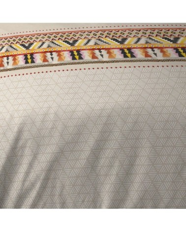 Parure de lit en coton beige 240x260cm