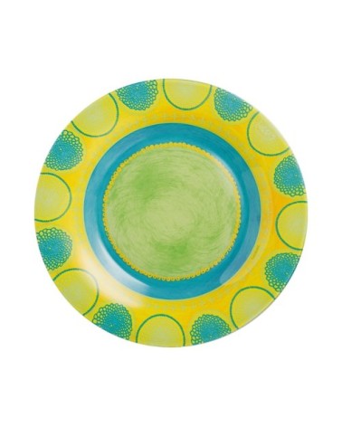 Assiette dessert turquoise D19cm
