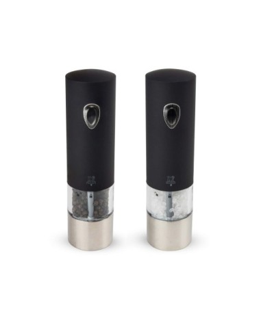 Duo de moulin à poivre et sel électrique noir H20cm