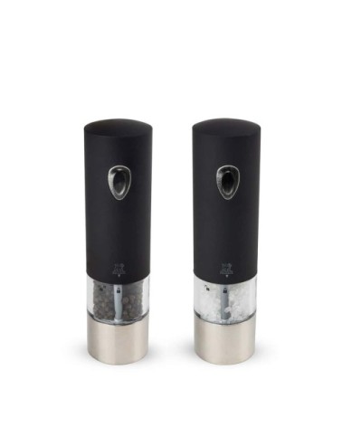 Duo de moulin à poivre et sel électrique noir H20cm