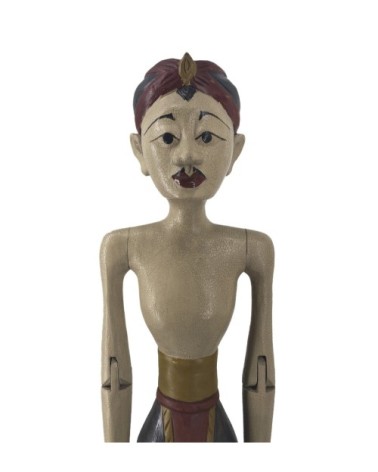 Couple décoratif en bois bleu